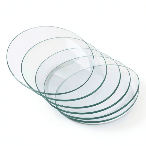 PATIKIL 80 mm Diameter Watch Glass Transparent Lab Beaker Cover 6 Pack-0