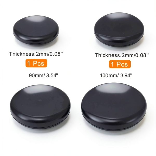 PATIKIL 60mm/70mm/90mm/100mm Diameter Watch Glass, 1 Set Beaker Cover Smooth Edges Chamfered Arc for Laboratory, Transparent-1