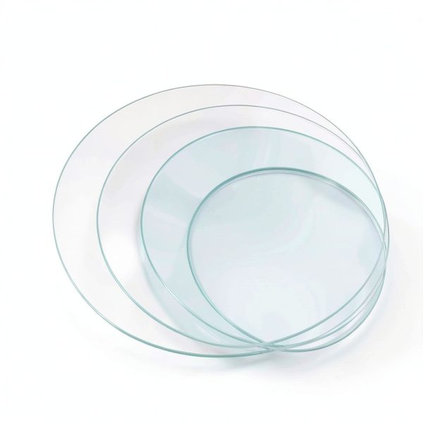 Laboratory Glass Beaker Covers FUNOMOCYA 4pcs Evaporating Dish Lids-0