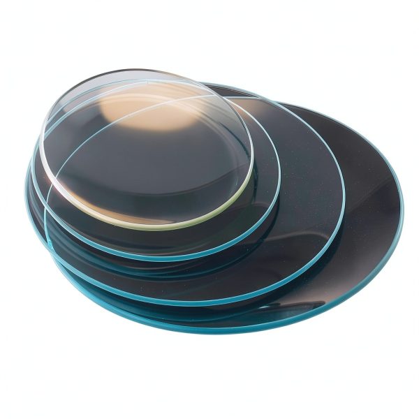 PATIKIL 60mm/70mm/90mm/100mm Diameter Watch Glass, 1 Set Beaker Cover Smooth Edges Chamfered Arc for Laboratory, Transparent-2